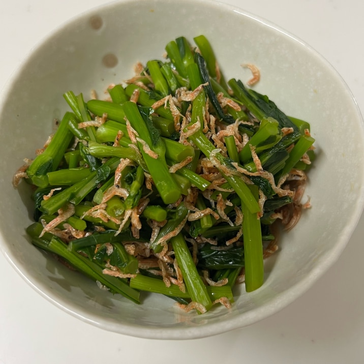 栄養たっぷり♪のらぼう菜とあみエビのお浸し